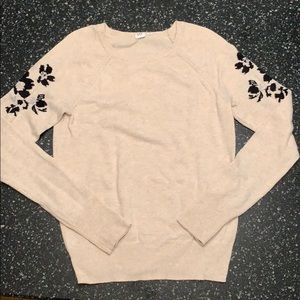 Cream with Flowers Sweater